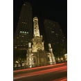 thumbnail image 2 of Flaherty, Dennis 23x32 White Modern Wood Framed Museum Art Print Titled - Illinois, Chicago Water Tower on Michigan Avenue, 2 of 4