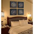 thumbnail image 2 of Islamic Wall Decor Arabic Calligraphy Wall Art Muslim Canvas Painting Ramadan Decorations Religious Pictures Quran Artwork Living Room Bedroom Decor 12''''X12''''X4, 2 of 6