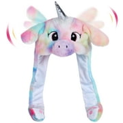 SpecialYou Plush Animal Hat Ear Moving Jumping Hats for Kids Cosplay Christmas Party Holiday Hat (Unicorn)
