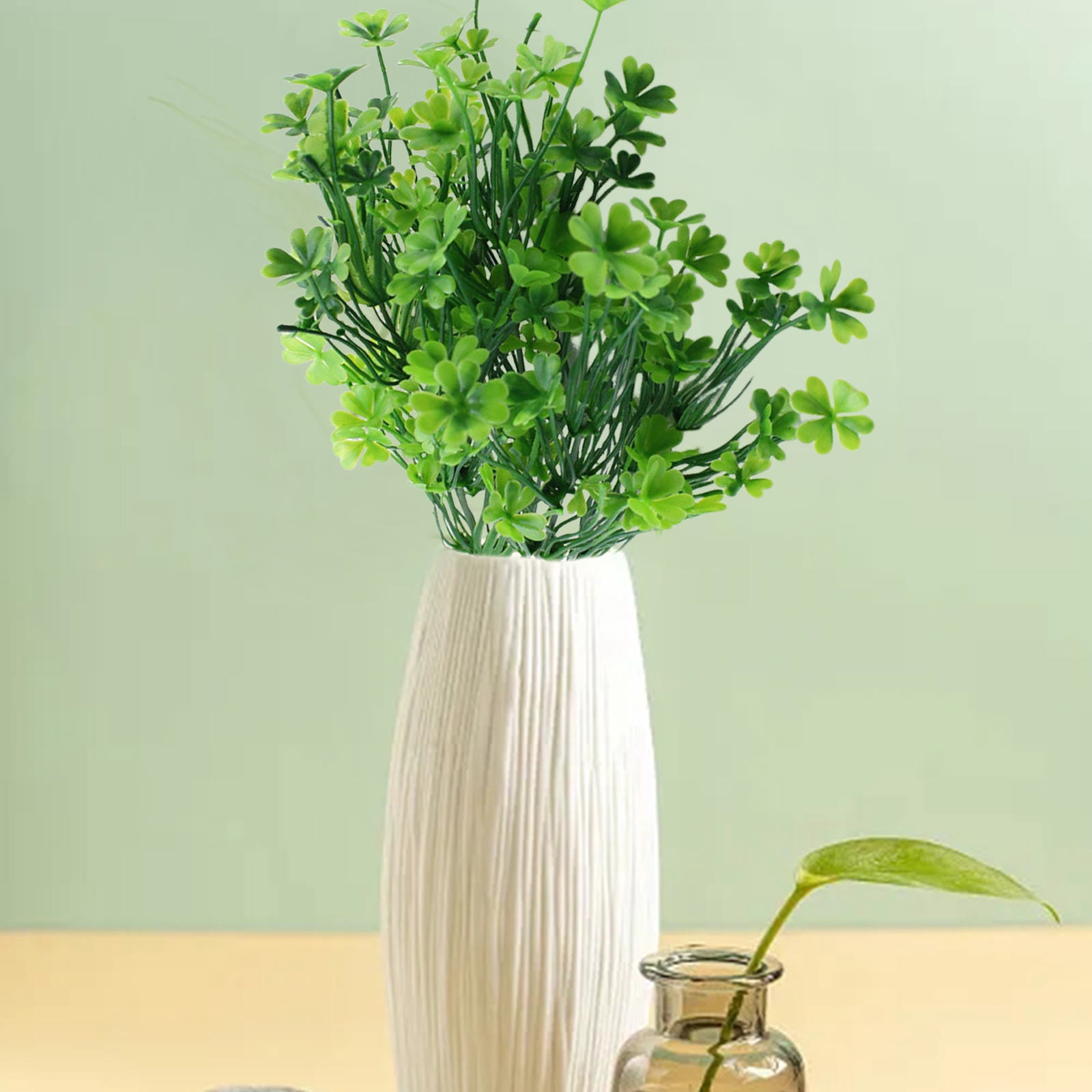Flowers Four Leaf Bouquets Wall Decoration Pot Flower Arrangement Decoration Put Bundle Accessories Fall Flower Arrangements Sunflowers Long Flowers for Tall Vases Wire for Flowers Wisteria Flower