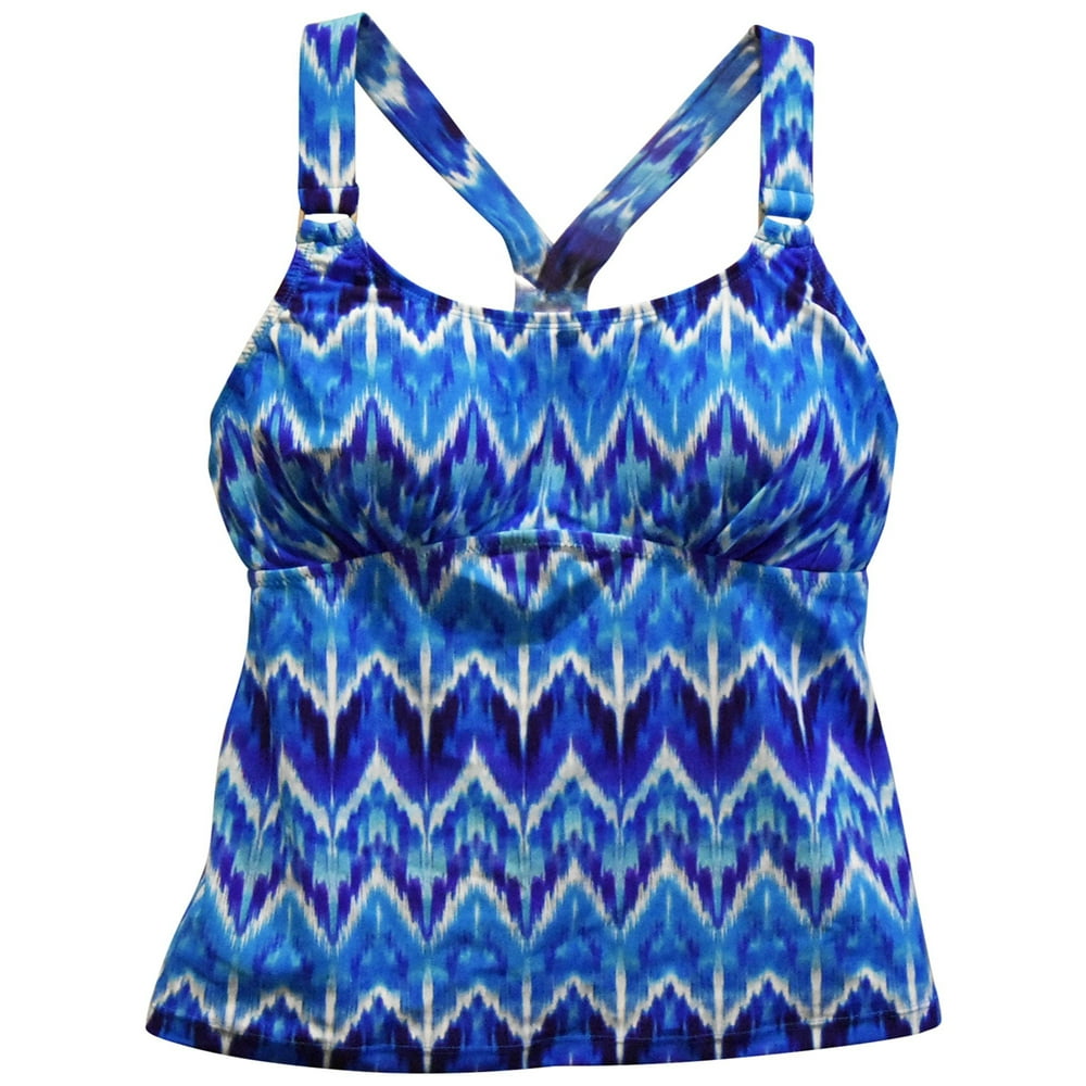 Heat Swimwear - Heat Womens Racer Back Tankini Swimsuit Top - Walmart ...