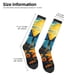 thumbnail image 2 of Fotbe Colorful Cloud Butterfly Sunflower Calcetas Divertidas Estampadas para Hombre y Mujer, Calcetas de Algodón hasta la Rodilla para Caminar, Correr, Enfermería y Embarazo, 2 of 6
