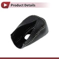 thumbnail image 4 of Cubierta de pomo de cambio antideslizante Unique Bargains para Honda CRV 2008-2011 en cuero negro y gris, 4 of 6