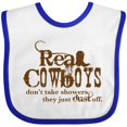 thumbnail image 3 of Inktastic Real Cowboys Boys or Girls Baby Bib, 3 of 4