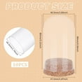 thumbnail image 2 of 10Pcs Dome Decorative Jars 1.8x3.5inch Glass Display Dome Cloche Glass Bell Jar with Cork Base for Flower Storage Specimens Crafts Decorations DIY, 2 of 7