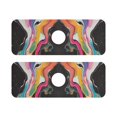 thumbnail image 7 of Yayeee Faucet Mat for Kitchen Sink 14.7" Diatomite Long Splash Guard Pad, Colorful Black, 2 Pack, 7 of 7
