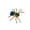 Blue-Eyed Tooth Spider, variant on Steampunk Mechanical Spider Model Kit 160Pcs 3D Metal Puzzle for Adults DIY Assembly Creative Collectible Display Refrigerator Magnet Brooch Gift