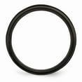 thumbnail image 2 of Grey Titanium Ring Band Wedding Swirl Design Black IP-plated 8mm Brushed Polished, 2 of 6