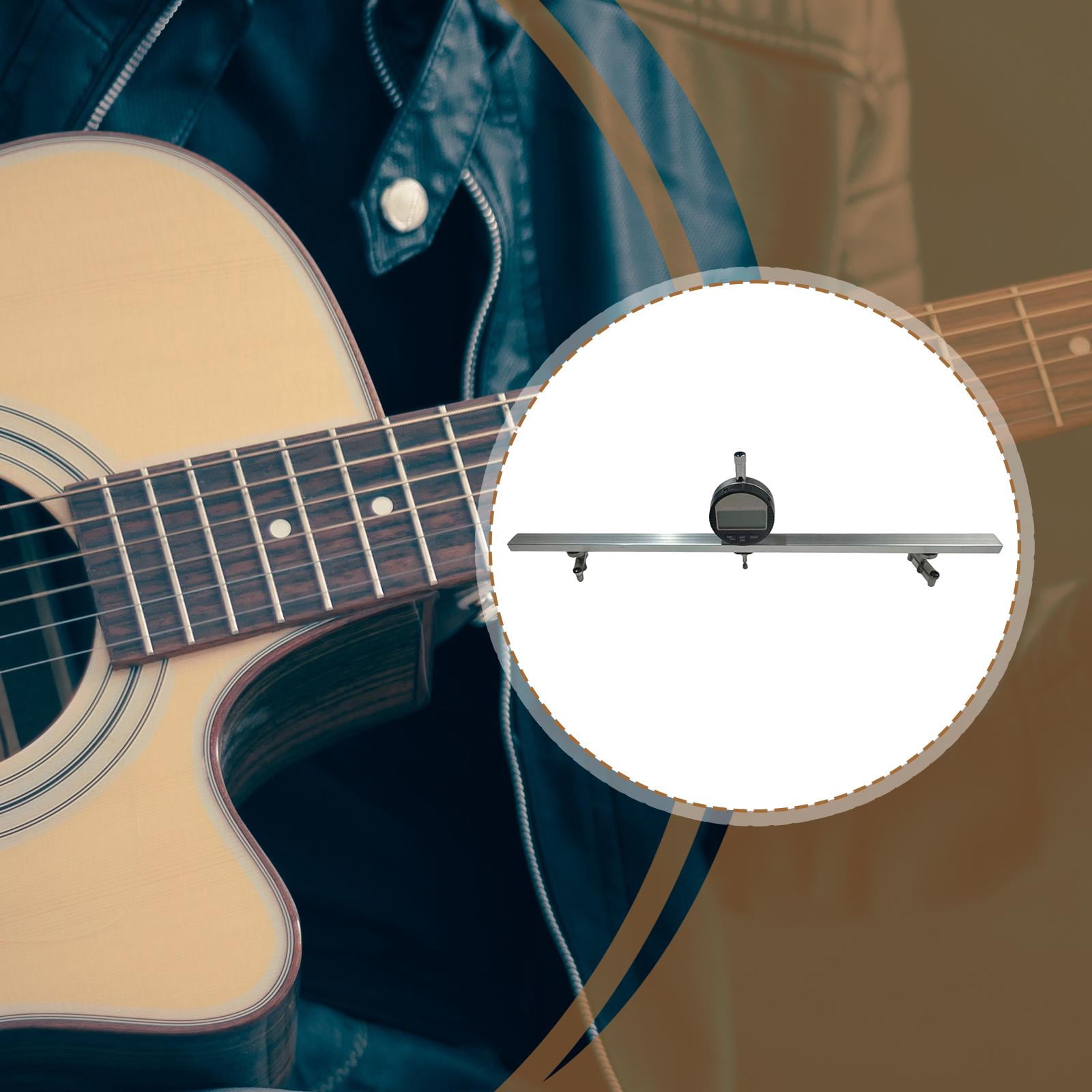 LeeQinersw Neck Relief Gauge Accessories Truss Rod for Acoustic Electric Basses Guitars