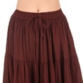 thumbnail image 5 of ThePirateDressing Women's 25-Yard Cotton Maxi Skirt, 4-Tier Pleated A-Line Long Skirt, 5 of 5
