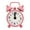 Pink, variant on Anvazise Classic Home Cute Battery Operated Analog Mini Round Bedside Desk Alarm Clock Pink One Size