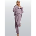 thumbnail image 6 of DAKIMOE Womens Pajama Sets Long Sleeve Pajamas 2 Piece for Women Fuzzy Fleece Lounge Set Outfits Casual Sleepwear Loungewear Sweater PJS, 6 of 8