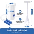 thumbnail image 2 of KEKOY 4.6 inch Extra Wide Sock Helper, 2 Pack Sock Dressing Aids, Sock Removal Aids, Easy on and off Sock Assistant Devices for Senior, Elderly, Pregnant, Disabled, 2 of 5