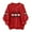 Red 1, variant on Turilly Christmas Pullovers for Women Crew Neck Fashionable Printed Hoodless Sweatshirt Women's Long Sleeved Top Sweatshirts