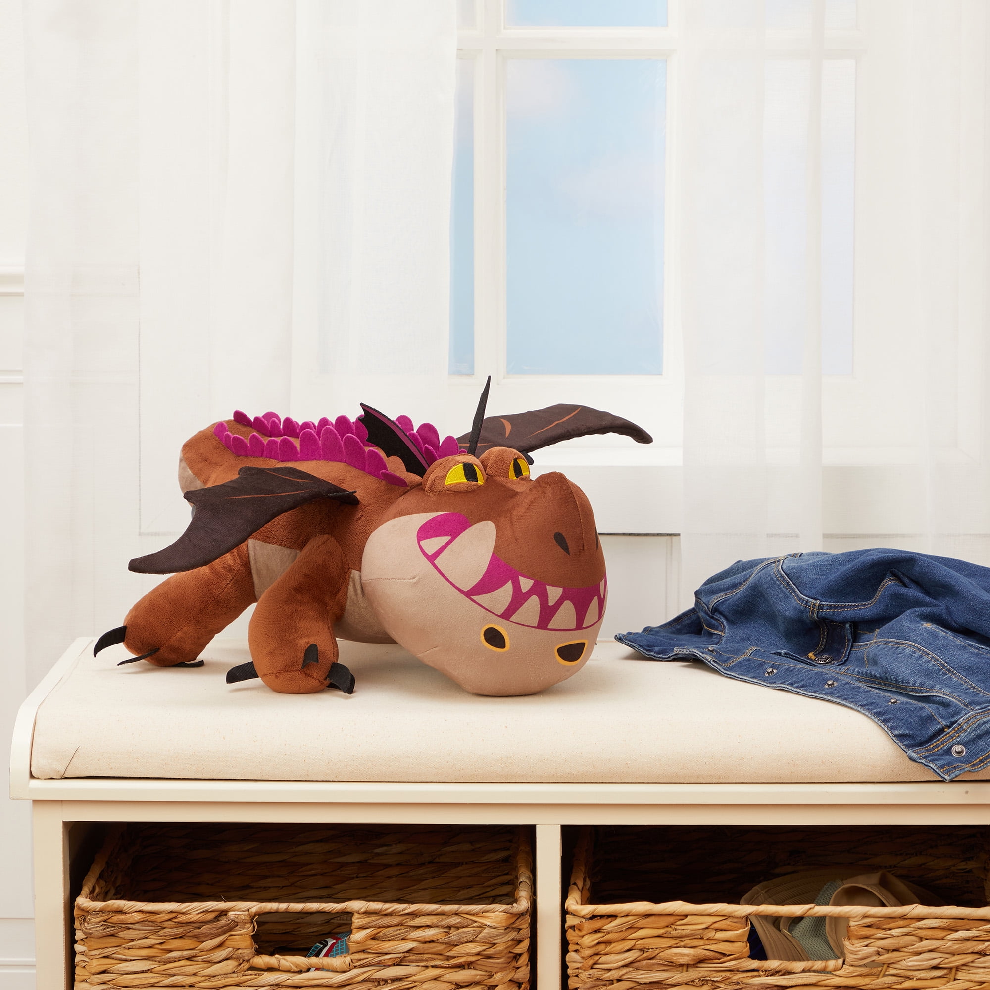 How to Train Your Dragon Meatlug Kids Plush Bedding Cuddle and Decorative Pillow Buddy
