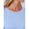 thumbnail image 5 of DARING DIVA Lounge Set Flounce Pajama Set Soild Sleepwear Top S Blue, 5 of 7