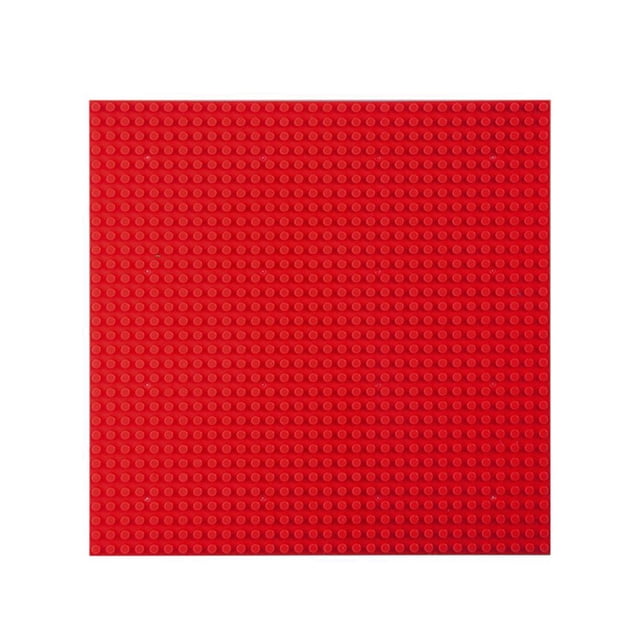 Likrtyny Tablero Bloques Construcción Con Pernos 32x32 No Tóxico para La Construcción Bloques (rojo)