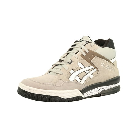 Men's Gel-Spotlyte Light Grey/White Ankle-High Leather Basketball Shoe -