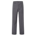 thumbnail image 4 of DHFJKG Dress Pants For Men Wide Leg Loose Fit Casual Business Flat Front Solid Color Stretch Pants Cozy Trousers, 4 of 5