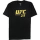 thumbnail image 4 of Camiseta gráfica de UFC 215 Two Title Fights para hombre, negra, mediana, 4 of 5