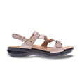 thumbnail image 2 of Revere Emerald Women's 3 Strap Leather Sandals In Champagne, 2 of 4