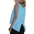 thumbnail image 2 of EHQJNJ Cute Tops for School Girls Solid Color Back Split Solid Color Vest for Kids Girls Tops, 2 of 8