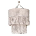 thumbnail image 6 of Macrame Lamp Shade, Chandelier Cover, Nordic Boho Hand Woven Gift Bohemian Tassel Lampshade, Light Shade for Office Nursery Home Party Decor 35cmx45cm, 6 of 9
