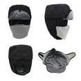 thumbnail image 7 of Fewfanhot Unisex Winter Windproof Trapper Hat - Thick Fleece Lined Ear Flap Adjustable Strap Warm Hat for Shoveling Snow Mountain Hiking, 7 of 7