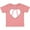Mauve, variant on Inktastic Heart Shaped Baseball Boys or Girls Baby T-Shirt