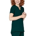 thumbnail image 3 of Adar Addition Go-Basic Scrub Set For Women - Slim V-Neck Scrub Top & Skinny Cargo Scrub Pants - A9200 - Dark Teal - M, 3 of 7