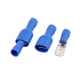 thumbnail image 2 of 100PCS Conectores eléctricos aislados azules terminales de espadeo macho y hembra kits de crimpado 16-14AWG, 2 of 2