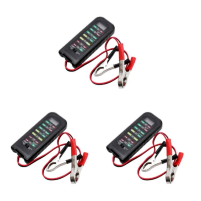 Transemion Fault Detector For Car Diagnostic Tools Accurately Test Battery Capacity And Faults Reliable Plastic Car Battery Tester 3Set