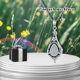 thumbnail image 4 of Urn Necklace for Ashes 925 Sterling Silver with White Opal Cremation Jewelry Keepsake Ashes Pendant Necklace Memorial Jewelry for Women Loved One, 4 of 10