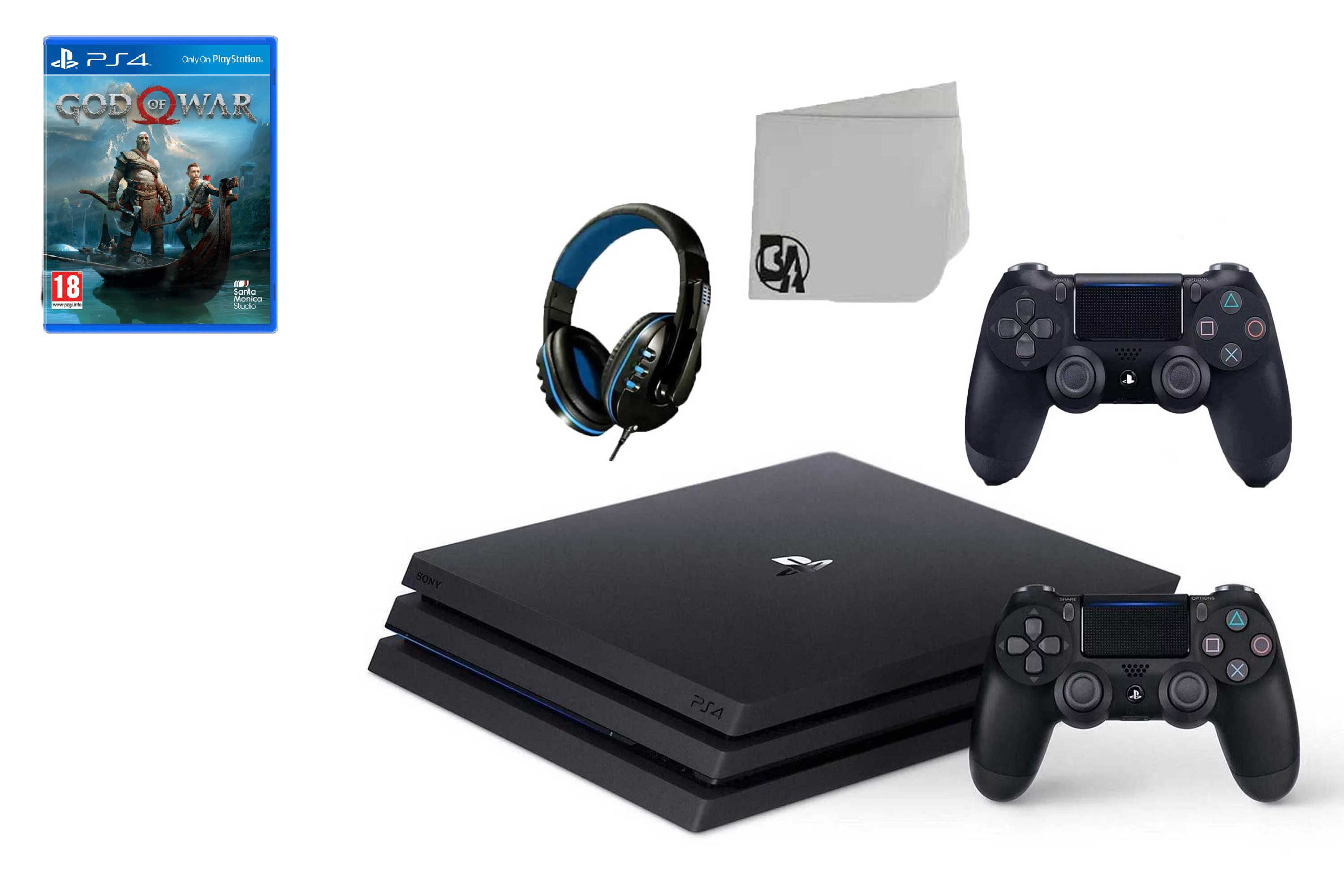 Sony PlayStation 4 Pro 1TB Gaming Black 2 Controller Included with FIFA-19 BOLT AXTION Bundle Walmart.com