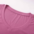 thumbnail image 7 of Fiaer,Deep V Neck Sexy Cropped T Shirts for Women,Women's Slim Fit Long Sleeve Tshirts,Ladies Solid Color Trendy Tops Light Purple1 S, 7 of 7