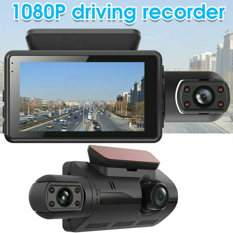3 Channel Car Dvr Hd 1080p Dash Cam For Car 2 Inch Screen Dashcam Black Box  Driver Video Recorder Car Dvr Rear View Camera - Dvr/dash Camera -  AliExpress