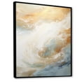 thumbnail image 2 of Designart "Amber And Azure Serene Shoreline III" Beach Floater Framed Canvas Prints, 2 of 5