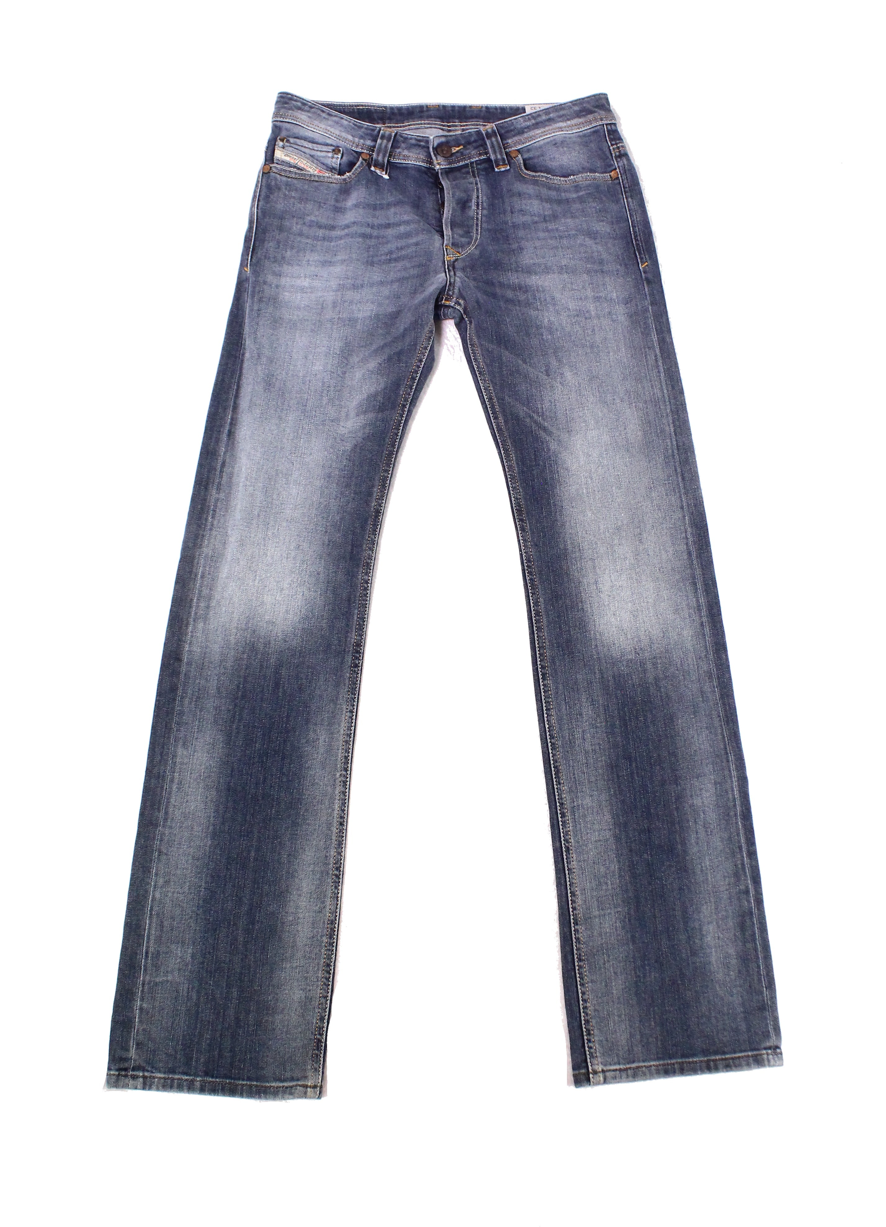 Diesel Diesel NEW Blue Mens Size 28x32 Classic Straight Leg Stretch