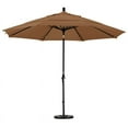 thumbnail image 2 of 11' Aluminium Marché Umbrella Col Inclinable Mat Noir/oléfine/tissé Sésame/dwv, 2 of 2