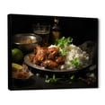 thumbnail image 2 of Designart "Brown Tones of Cuban Cuisine I" Food & Beverage Floater Framed Canvas Art Print, 2 of 7