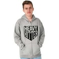 thumbnail image 4 of Heavy Hitter Baseball Fanatic Sports Zip Hoodie Sweatshirt Men Brisco Brands X, 4 of 6