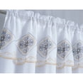 thumbnail image 2 of Arcadia Embroidered Window Curtain with Attached Valance 90 inch Gold, 2 of 5