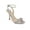 Silver Glitter, variant on Womens Gemma Slip On Open Toe Ankle Strap