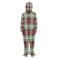 thumbnail image 3 of Vzayyk 4T-14Y Size Aviliable Cozy One-Piece Footless Sleeper Pajama Red Green White Plaid, 3 of 8