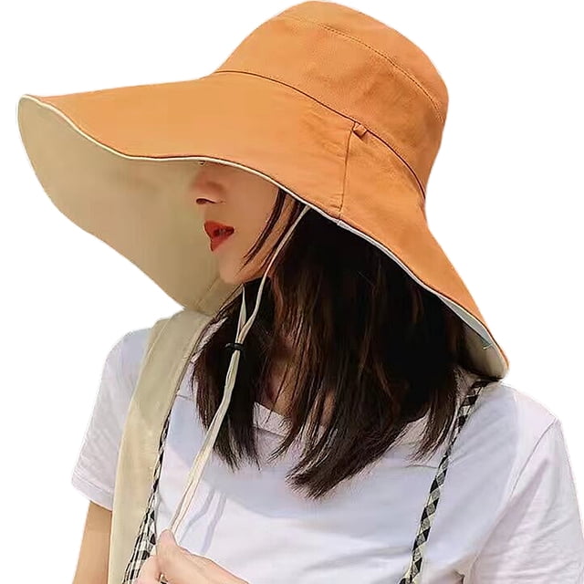 Sombrero de ala ancha con protección solar Sombrero para el sol Sombrero tipo pescador plegable