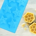 thumbnail image 5 of FOMIYES 1Set Star Shape Silicone Mold for Soap Making and Baking Blue Nonstick Easy Demoulding Safe Diy Lumps, 5 of 8