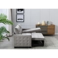 thumbnail image 6 of Reversible Sleeper Sofa, bed,Sectional Storage Sofa Bed,2 seats Corner Sofa Bed With big Storage chaise,, skin-feeling velvet fabric for Living Room Furniture Light Grey, 6 of 9