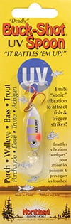 Northland Tackle UV Buck-Shot Spoon, Freshwater, Purple Tiger
