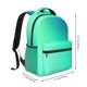 thumbnail image 2 of Balery blue green colors Mochila Escolar Impresa, Mochila Ligera para Viajes Casual, Mochila Duradera y Cómoda Multifuncional, Mochila para Laptop-One Size, 2 of 5