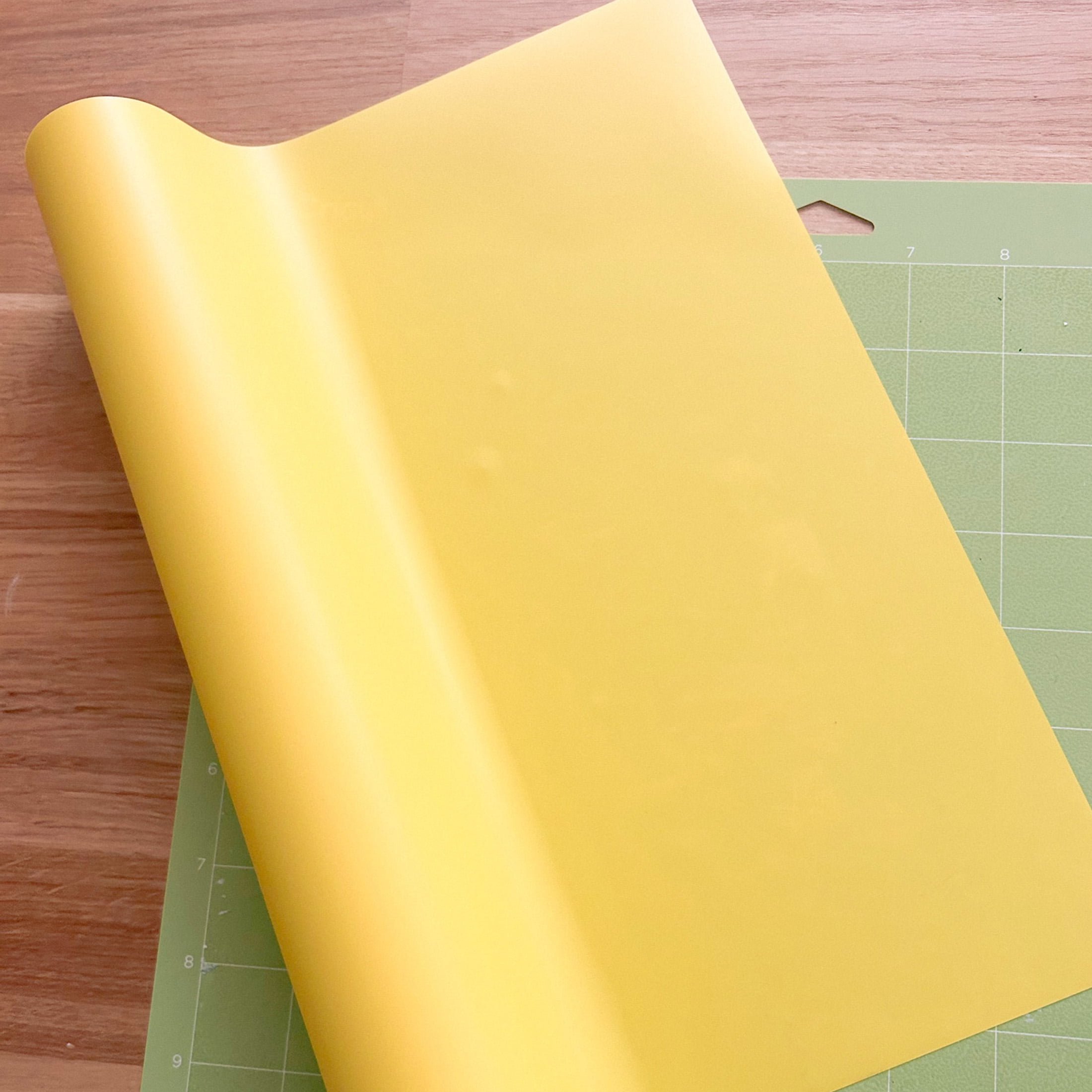 Hello Hobby 12" x 2' Yellow Iron-On Craft Vinyl Roll